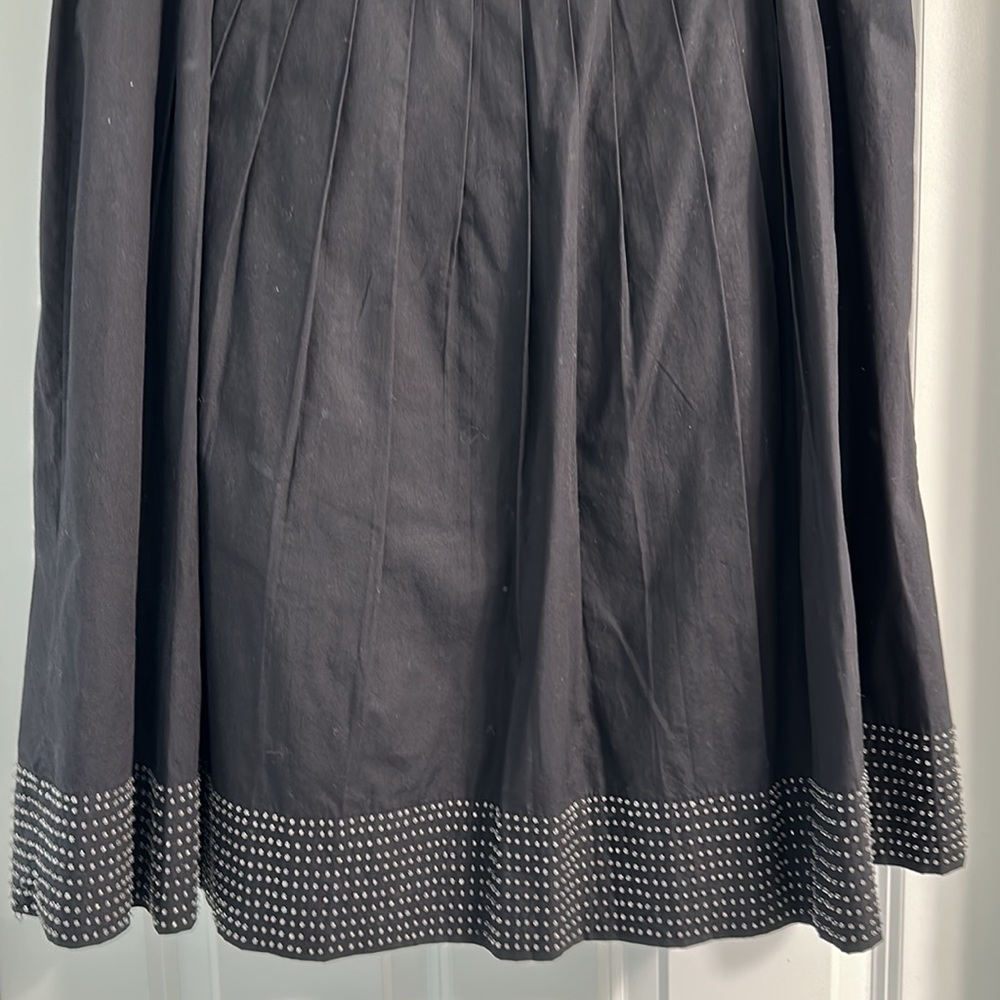 Talbots - Embellished Skirt - Pleated - Size 10 - Black - Clear beads - - Picture 12 of 15